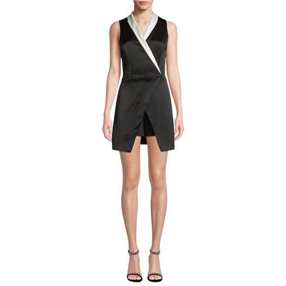 Alice + Olivia Pants - Alice + Olivia Mardell Tuxedo Romper